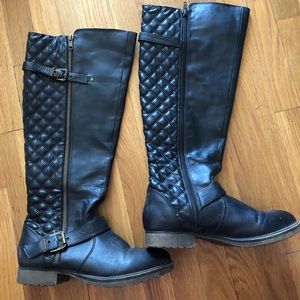 Tall moto boots